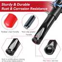 Dreyoo 13mm Valve Adjustment Tool Jam Nut, Slotted Valve Adjusting Stud, Valve Grinding Tool Compatible with Honda/Nissan Auto Vehicle Engines, Valve Lapping Guiding Removal Tool