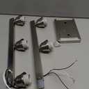 VOLISUN Brushed Nickel Bathroom Light Fixtures, 3-Light Bathroom Vanity Lights Over Mirror, Modern Vanity Light for Bathrooms, Bathrooms Lights Fixtures Over Mirror with Milky White Glass Shades