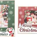 kennethan Christmas Red Frame 4x6 Picture Frame with Christmas Santa Decoration 1 Pack Wooden Frame with Glass can Display 4x6 Picture on the Table