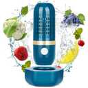 Cudinham Fruit and Vegetable Purifier Cleaner Washing Machine Upgraded Capsule Shape Disinfection OH-ion Purification Technology for Cleaning Veggie Grains Rice Meat Seafood, Forest Green