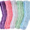 Womens Fuzzy Socks Cozy Fluffy Slipper Soft Winter Warm Home Sleeping Christmas Socks, One Size 5-11