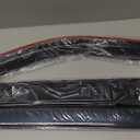 MUCO Rain Guards Visors Side Window Deflector for 99-16 F250 F350 F450 F550 Super Duty Crew Cab Pick up-Tape-On Dark Tinted Acrylic Sun Rain Guards Visor