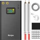 12000mAh Battery Spot Welder, 2'' LCD Screen Upgraded Enhanced 199 Gears Adjustable Portable Mini Spot Welder with Nickel Sheet & 4X4 Holder For Making Battery Packs (Black-LCD 12000mAH)