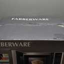 Farberware 0.9 Cu. Ft. Countertop Microwave Oven  900W Power, Auto Cook Settings, Defrost, and Safety Lock  White