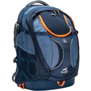Kurgo G-Train Dog Carrier Backpack - Comfortable Travel Bag for Pets Up to 25 lbs - Waterproof Bottom - Multi-Compartment Pack - Dog Hiking Gear - Rugged Adventure Backpack - Navy Blue