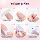 2 x Nail Glue Gel for Press-ons, Long Lasting Nail Gel Glue for Nail Tips,False Nails Tips,U V Light Required,15ml/0.5 fl oz,2pack