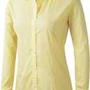 Beninos Womens Dress Shirts Long Sleeve Button Down Shirt Work Wear Size XL