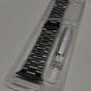 iiteeology Lightweight Stainless Steel Band Designed for Apple Watch Ultra 3 & Ultra 2, Series 1-11, 46mm, 45mm, 44mm, 42mm, Replacement iWatch Bands for Men & Women,Black