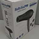 Nano Titanium 2000-Watt Blow Dryer with Concentrator Nozzle, Professional Grade Ionic Corded Styling Tool for Hair (Black)