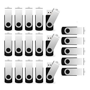 Maspen 20 Pack 16GB USB Flash Drive 2.0 Bulk USB Thumb Drives Memory Stick Jump Drive Zip Drives (16GB, 20 Pack)