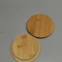 Replacement Wooden Lids for Pyrex, Anchor Hocking Glass Containers 7200 * 2, Bamboo Lids for Pyrex 2Cup Glass Bowls, Bowl Covers with Leakproof Silicone Gasket 2 Pack