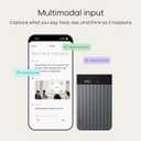 Plaud Note Pro AI Voice Recorder, Transcribe & Summarize with AI Note Taker for Meetings & Calls, Professionals & Teams, Supports 112 Languages, Ultra-Slim, InstantView Display, Case Included, Black