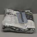 3x8 Hallway Washable Runner Rug: Extra Long Kitchen Runner Non Slip Abstract Rugs Printed Faux Wool Low Pile Soft Indoor Floor Carpet for Bedroon Dining Living Room Bathroom Black White 3x8