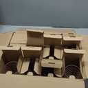 Lallisa 12 Pcs Pink Wine Glass Set Vintage Glassware Pink Goblets 8 oz Embossed Drinking Glass with Stem High Clear Stemmed Cups Goblet for Wedding Party Banquet Feast Bar, Daily Use