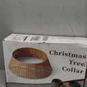 27in Farmhouse Christmas Tree Collar - Tree Basket - Natural Woven - Base Cover for Christmas Tree - Tree Skirt - Tree Ring