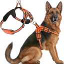 Dog Harness for XLarge Dogs Back D-Ring Control No Choking Pressure-Free Chest Design Comfortable Padded Adjustable Reflective Vest Harness for Daily Walks Training Easy Control Outdoor Use Secure Fit, XL