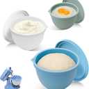 5 Qt Tilt-Head silicone liners for kitchen aid stand mixer, Silicone Bowl Liners with Lids, Kitchen Aid Accessories and Attachments for Baking and Cooking (3pcs Green+Blue+White)