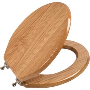 Toilet Seat, Oak Wood, Solid Wood, High Gloss Finish, PIKLiDS (Elongated)