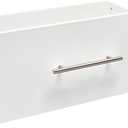 ClosetMaid SuiteSymphony Wood Closet Drawer, Add On Accessory, Modern Style, For Storage, Closet, Clothes, 25 x 10 Size for 25 in. Units, Pure White/Satin Nickel