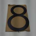 16 Inch Modern House Numbers for Outside, Large Black Metal House Numbers, House Address Numbers for House Address Apartments Wall Door Hotel Garage Gate with Nail Kit Number 8