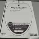 KOHLER 20110-0 Brevia, Slow Close Toilet Seat, Elongated Toilet Seat, Grip-Tight Bumpers Quick-Attach Hardware, White