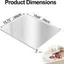 Anti-Slip Stainless Steel Cutting Board, Kneading Mat & Counter Lip, Scratch-resistant Textured Chopping Board for Meat, Fruits, Vegetables, Bread, with Cuttable Silicone Mat (19.7 x 15.7in)