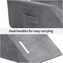 LightEase Memory Foam Leg Support and Elevation Pillow w/Dual Handles for Surgery, Injury, or Rest