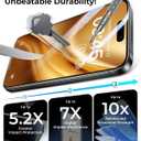 DIMONCOAT 4-PACK Privacy Screen Protector Compatible with iPhone 15 Pro Max [Auto Alignment Kit] [10X Military Protection] iPhone 15 Pro Max 6.7 inch Tempered Glass Film [Case Friendly]