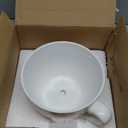 hadaaya 7.5" Round Ceramic Teacup Shape Planter Pot with Saucer for Succulents Orchids Herbs Cactus Indoor Houseplants Flowers for Home Garden and Event Decor  Orange Polka Dot Planter