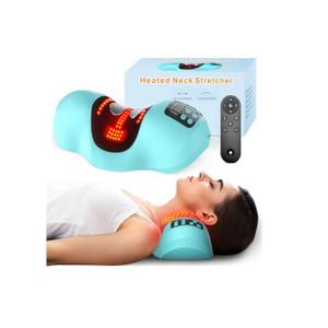 Upalled Red Light Therapy Neck Traction Pillow, Neck Stretcher for Neck Pain Relief, Cervical Traction Device