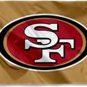 San Francisco 49ers Logo Flag Gold and Banner