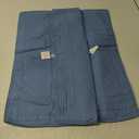 WINLIFE 100% Cotton Quilted Pillow Sham Floral Printed Pillow Cover Standard Size (Baby Blue) (26" x 20" (Pack of 2))