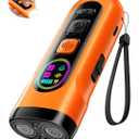 SEDULAN Dog Bark Deterrent Devices Anti Barking Device for Dogs Ultrasonic Bark Stopper Portable Dog Training Tool Indoor Outdoor Up to 50ft Correct Bad Behavior of Own or Neighbor's Dog (Orange)