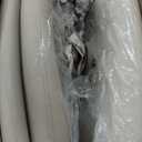 Marsail Armless-Office Desk Chair with Wheels: PU Leather Cross Legged Wide Chair,Comfortable Adjustable Swivel Computer Task Chairs for Home,Office,Make Up,Small Space,Bed Room(Light Beige)