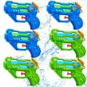 Water Guns for Kids - 6 Pack Mini Squirt Water Gun with Trigger Small Water Pistol Blaster Toys for Boys Girls Toddlers Summer Toys Outdoor Swimming Pool Beach Water Fighting