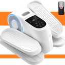 VIVURN 028 Under Desk Elliptical 12 Speed 5 Modes Motorized Leg Exerciser While Sitting for Seniors As Seen on TV Low Impact Electric Pedal Exerciser with Non-Slip Mat Quiet for Home and Office (White)