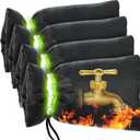 MIXC Outdoor Faucet Cover for Winter - 4 Packs 7.09''W x 10.24''H Water Socks Freeze Protection Pipe Insulation Reusable Waterproof Insulated Spigot Backflow Cover