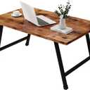 Foldable Rectangular Coffee Table - Stylish and Functional Folding Table for Living Room, Compact Design with Sturdy Frame, Ideal for Apartments, Offices, and Small Spaces,Easy Assembly,Brown
