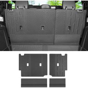 Rear Seat Back Cover Compatible with Ford Bronco 4 Door 2025 2024 2023 2022 2021, All-Weather Backrest Protector Cargo Mat Liner Interior Accessories