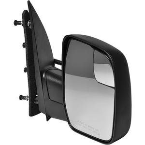 Dependable Direct Passenger Side Textured Side View Mirror Compatible with 2010-2014 Ford E-150 E-250 E-350 E-450 Super Duty - Parts Link #: FO1321396