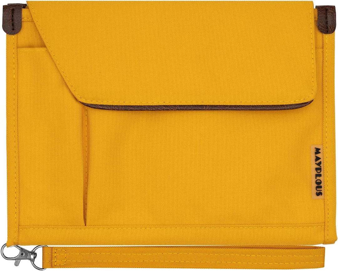 A5 Conference Folder Business Organiser Bag Notepad Carrying Case Document Case A5 Portfolio Organiser (Fresh Orange)
