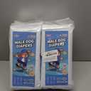 Dono Dog Diapers Male 40ct, Widened Disposable Male Dog Wraps, Super Absorbent Doggie Belly Bands with Wetness Indicator, Leak-Proof Puppy Pampers for Incontinence Excitable Urination, Large (Large (25-32inch))