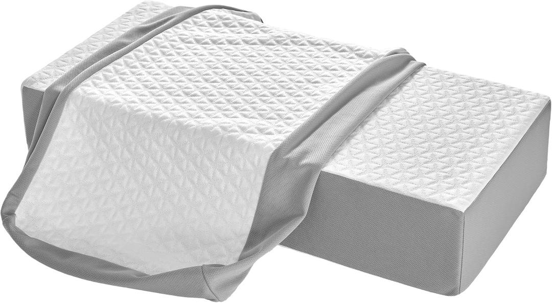 Cooling Cube Pillow Cover, Soft Machine Washable Cube Pillow Case, Only One Cover (24"x12"x5")