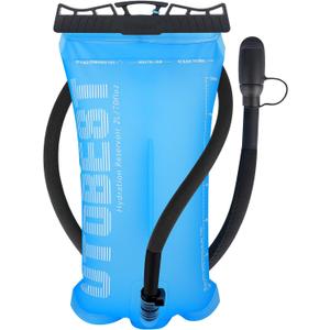 UTOBEST Hydration Bladder, TPU Water Bladder, Water Bladder for Hiking Backpack, BPA Free, Wide Opening, Leak-Proof, Water Reservoir for Hiking Cycling Camping Running (Blue-1.5L)