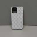 Jusy Compatible with MagSafe Polka Dot Case for iPhone 12 Pro Max, Cute Aesthetic Polka Dots Magnetic Phone Case, Soft TPU and Hard PC Protective Phone Cover for Women Girls (Matte) - White