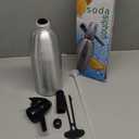 for Soda Water Machine Aluminum Sparkling Water Maker with Customizable Carbonation for Home Use Beverage Station Portable Design(Silver)