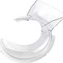 Pouring Shield for KitchenAid Tilt Head 4.5-5QT (Only) Stainless Steel Bowl Insert, KN1PS Transparent Splash Guard, Safety Pouring Shield Fits Kitchen Aid Standing Mixer Attachments & Accessories
