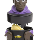 Khaby Lame Garlic Press Kitchen Crusher Mincer, Easy to Use Twister, Black