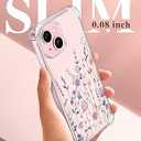 GVIEWIN Designed for iPhone 15 Case 6.1", Compatible with MagSafe, [Screen Protector + Camera Protector] [MIL-Grade Protection] Magnetic Floral Clear Shockproof Women Cover (Floratopia/Colorful)