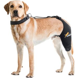 Dog Knee Brace for Torn ACL Hind Leg, Hot/Cold Compress for Patella Dislocation or Osteoarthritis, Cruciate Ligament Injuries, for Medium & Large Dogs(Left Leg,L)